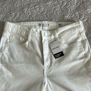 Nine West sculpting Denim White Jeans